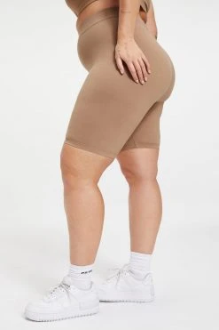 GOOD AMERICAN Bike Shorts ESSENTIAL BIKE SHORT | PUTTY001