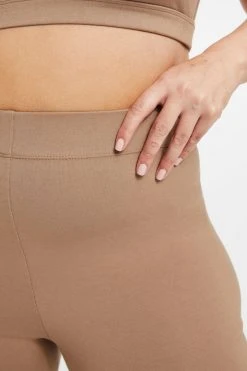 GOOD AMERICAN Bike Shorts ESSENTIAL BIKE SHORT | PUTTY001