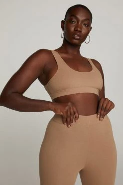 GOOD AMERICAN Bras ESSENTIAL SCOOP BRA | PUTTY001