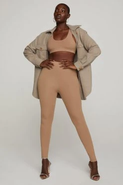 GOOD AMERICAN Bras ESSENTIAL SCOOP BRA | PUTTY001