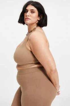 GOOD AMERICAN Bras ESSENTIAL SCOOP BRA | PUTTY001