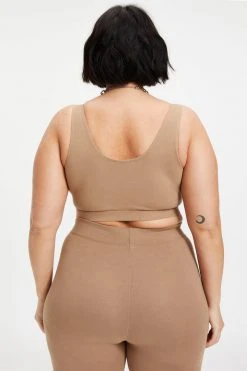 GOOD AMERICAN Bras ESSENTIAL SCOOP BRA | PUTTY001