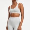 GOOD AMERICAN Bras ESSENTIAL SCOOP BRA | HEATHER GREY001