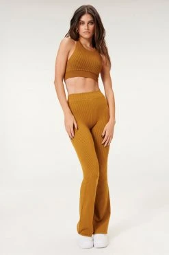 GA-FINAL SEAMLESS SLIM BOOTCUT | BRONZE BROWN001