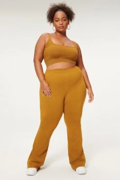 GA-FINAL SEAMLESS SLIM BOOTCUT | BRONZE BROWN001