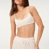 GOOD AMERICAN ESSENTIAL COTTON LOUNGE BRA | BONE001 Bras