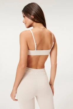 GOOD AMERICAN ESSENTIAL COTTON LOUNGE BRA | BONE001 Bras