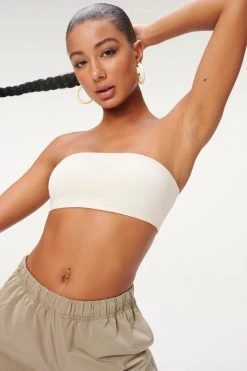 GOOD AMERICAN Tees & Tops ESSENTIAL BANDEAU | BONE001