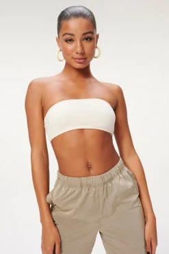 GOOD AMERICAN Tees & Tops ESSENTIAL BANDEAU | BONE001