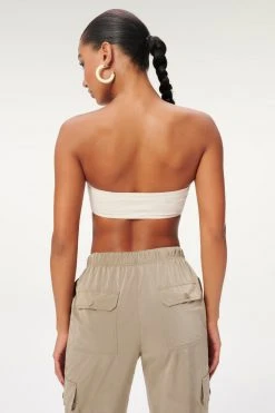 GOOD AMERICAN Tees & Tops ESSENTIAL BANDEAU | BONE001