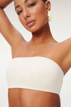 GOOD AMERICAN Tees & Tops ESSENTIAL BANDEAU | BONE001