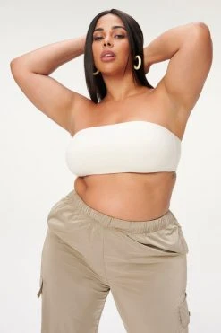GOOD AMERICAN Tees & Tops ESSENTIAL BANDEAU | BONE001