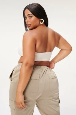 GOOD AMERICAN Tees & Tops ESSENTIAL BANDEAU | BONE001