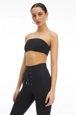 GOOD AMERICAN Tees & Tops ESSENTIAL BANDEAU | BLACK001