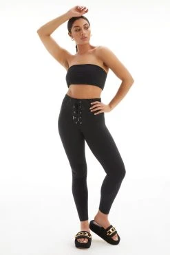 GOOD AMERICAN Tees & Tops ESSENTIAL BANDEAU | BLACK001