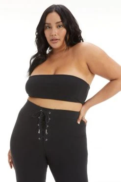 GOOD AMERICAN Tees & Tops ESSENTIAL BANDEAU | BLACK001