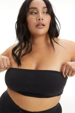 GOOD AMERICAN Tees & Tops ESSENTIAL BANDEAU | BLACK001