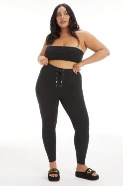 GOOD AMERICAN Leggings & Pants ESSENTIAL BOMBSHELL LEGGING | BLACK001