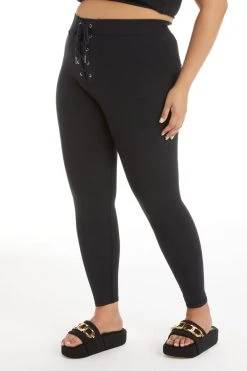 GOOD AMERICAN Leggings & Pants ESSENTIAL BOMBSHELL LEGGING | BLACK001