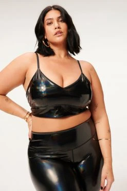 GA-SALE HOLOGRAM BRA | BLACK001 Better Than Leather