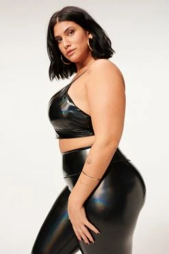 GA-SALE HOLOGRAM BRA | BLACK001 Better Than Leather