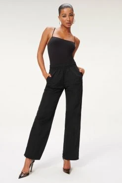 GA-SALE Leggings & Pants SHINE TRACK PANT | BLACK001