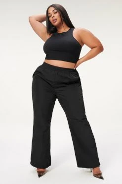 GA-SALE Leggings & Pants SHINE TRACK PANT | BLACK001