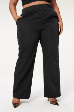 GA-SALE Leggings & Pants SHINE TRACK PANT | BLACK001