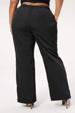 GA-SALE Leggings & Pants SHINE TRACK PANT | BLACK001