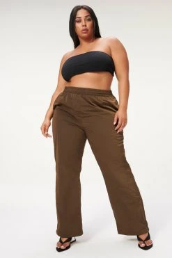 GA-SALE SHINE TRACK PANT | MOCHA001