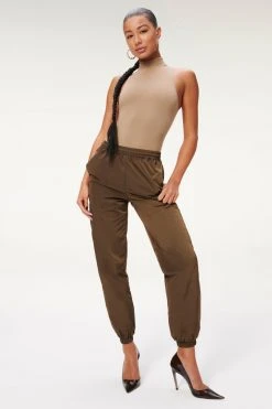 GA-SALE SHINE BOYFRIEND PANT | MOCHA001 Leggings & Pants