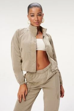 GA-SALE SHINE TRACK JACKET | BRINDLE002