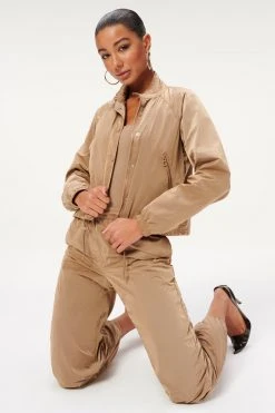 GA-SALE SHINE TRACK JACKET | PUTTY001 Jackets