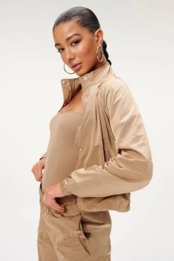 GA-SALE SHINE TRACK JACKET | PUTTY001 Jackets