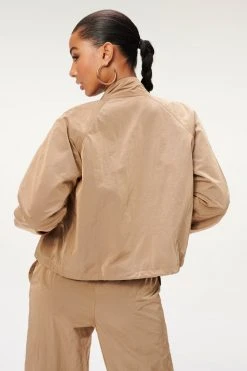 GA-SALE SHINE TRACK JACKET | PUTTY001 Jackets