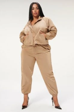 GA-SALE SHINE TRACK JACKET | PUTTY001 Jackets