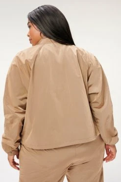 GA-SALE SHINE TRACK JACKET | PUTTY001 Jackets