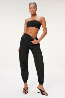 GA-SALE SHINE BOYFRIEND CARGO | BLACK001 Leggings & Pants