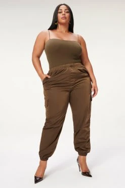 GA-SALE Leggings & Pants SHINE BOYFRIEND CARGO | MOCHA001