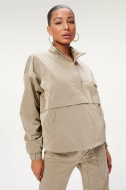 GA-SALE SHINE OVERSIZED ANORAK | BRINDLE002