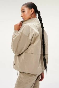 GA-SALE SHINE OVERSIZED ANORAK | BRINDLE002