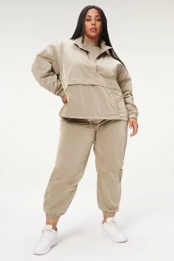 GA-SALE SHINE OVERSIZED ANORAK | BRINDLE002