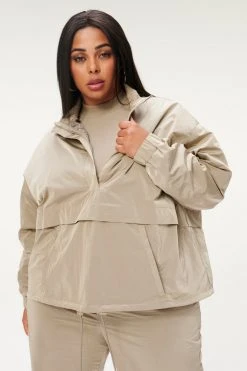 GA-SALE SHINE OVERSIZED ANORAK | BRINDLE002