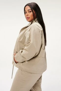 GA-SALE SHINE OVERSIZED ANORAK | BRINDLE002