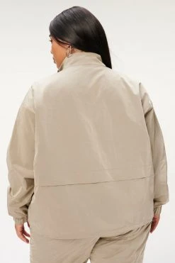 GA-SALE SHINE OVERSIZED ANORAK | BRINDLE002