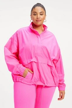 Cheap ⭐ GA-SALE SHINE OVERSIZED ANORAK | HOT PINK002 🌟 20 GA-SALE SHINE OVERSIZED ANORAK | HOT PINK002