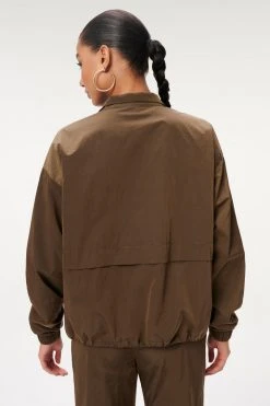 GA-SALE SHINE OVERSIZED ANORAK | MOCHA001 Terry Essentials