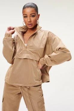 GA-SALE SHINE OVERSIZED ANORAK | PUTTY001