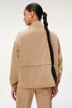 GA-SALE SHINE OVERSIZED ANORAK | PUTTY001