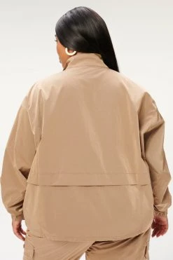 GA-SALE SHINE OVERSIZED ANORAK | PUTTY001